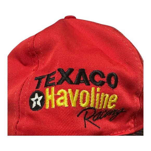 Vintage 90s NASCAR Dale Jarrett #28 Snapback Hat Texaco Havoline Racing Cap AJD - Picture 3 of 6